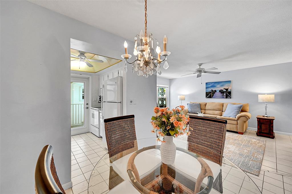 1110 North Riverside Drive, Unit 27 Pompano Beach, FL 33062 - Photo 5 of 52 Your Dining Area is Conveniently Located next to Your Kitchen & Living Room. Being Sold Furnished, Turn-Key!