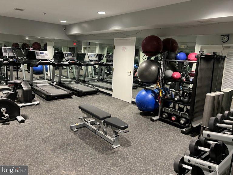 45590 Whitcomb Square Sterling, VA 20166 - Photo 40 of 43 a room with gym equipment and lots of equipment