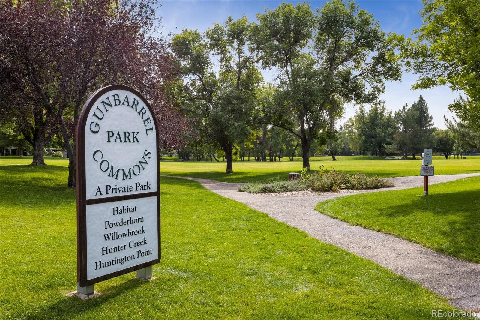4635 Chestnut Lane, Unit 3 Boulder, CO 80301 - Photo 32 of 36 a view of a park with welcome board