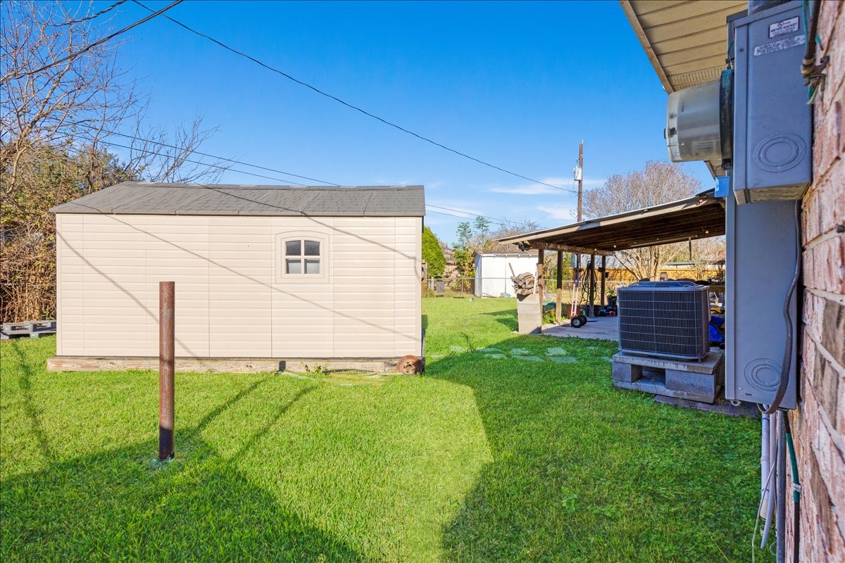 14518 Littleford Street Houston, TX 77045 - Photo 14 of 16 a view of backyard with seating area