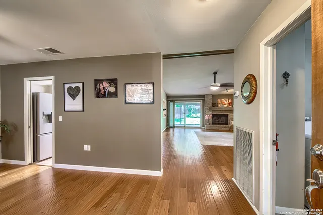 a view of livingroom with furniture and wooden floor