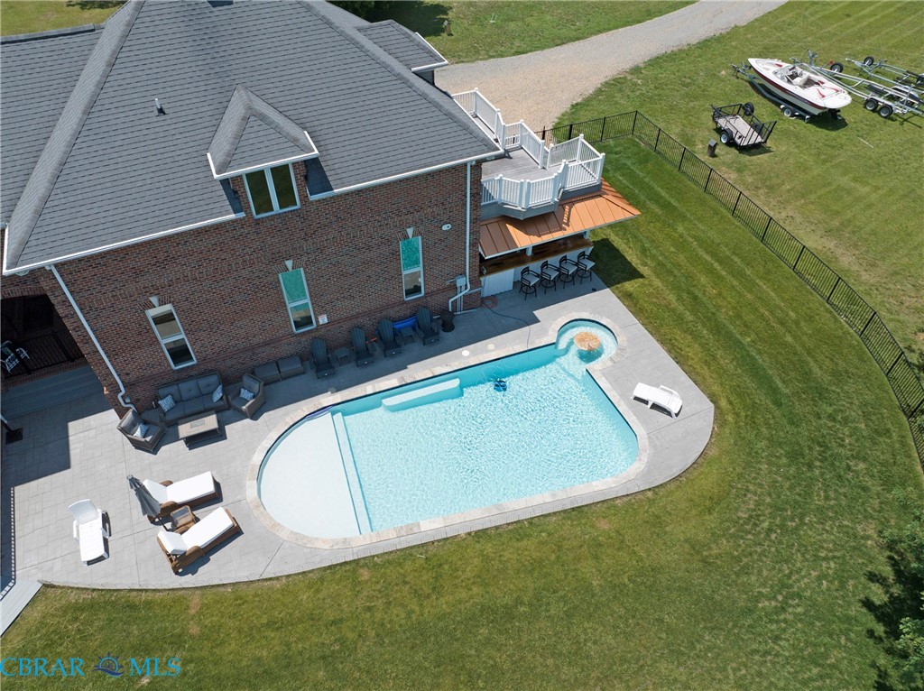 2106 Clarketown Road Heathsville, VA 22473 - Photo 50 of 56 an aerial view of a house swimming pool a yard and outdoor seating