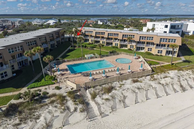 a view of swimming pool with a patio
