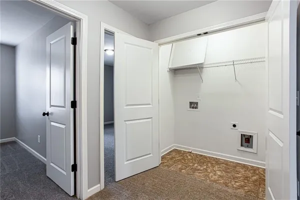 a view of an empty room