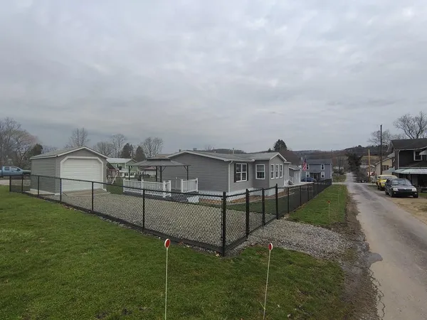 a view of a terrace with yard