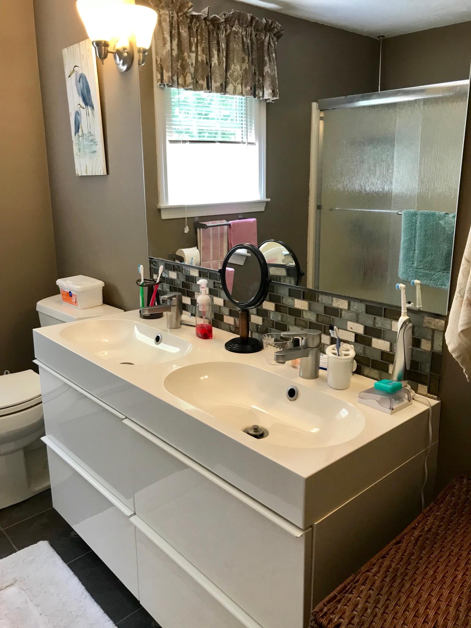 44 Pimlico Pond Road Forestdale, MA 02644 - Photo 9 of 28 a bathroom with a sink and a mirror