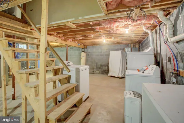 a view of storage and utility room