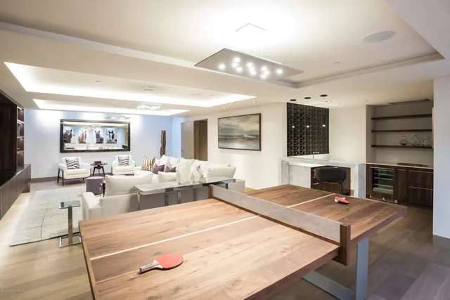 a room with gym equipment