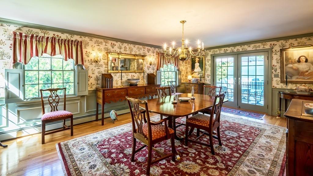 3 Rainbow Road Marblehead, MA 01945 - Photo 8 of 28 a view of a dining room with furniture window and wooden floor