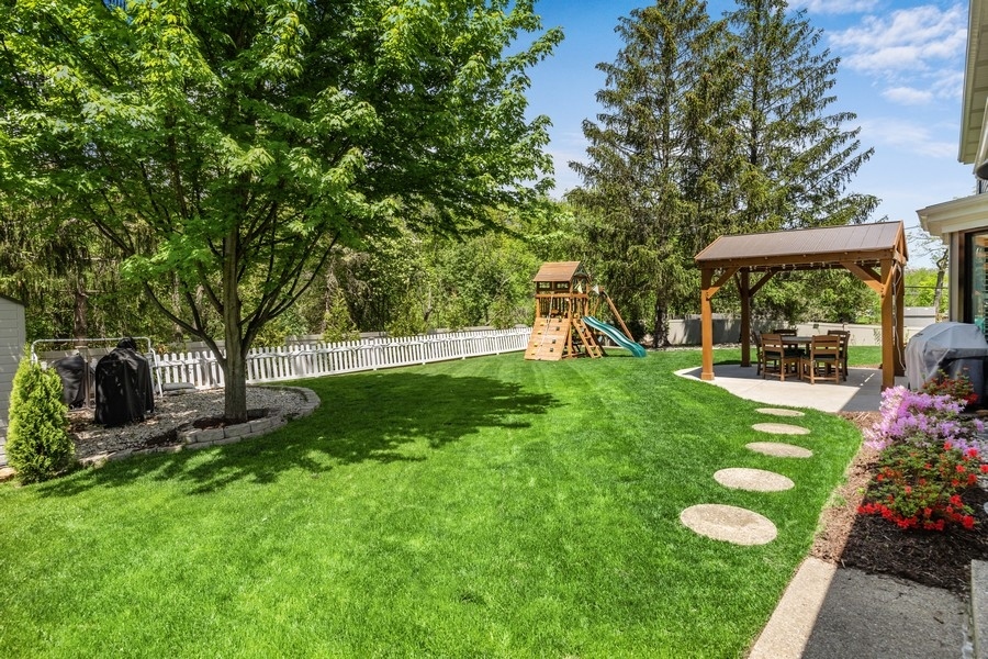 3900 Rugen Road Glenview, IL 60025 - Photo 37 of 44 a view of a backyard with garden