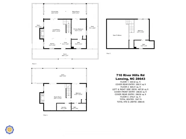 $489,900 | 710 River Hills Road, Lansing, NC 28643