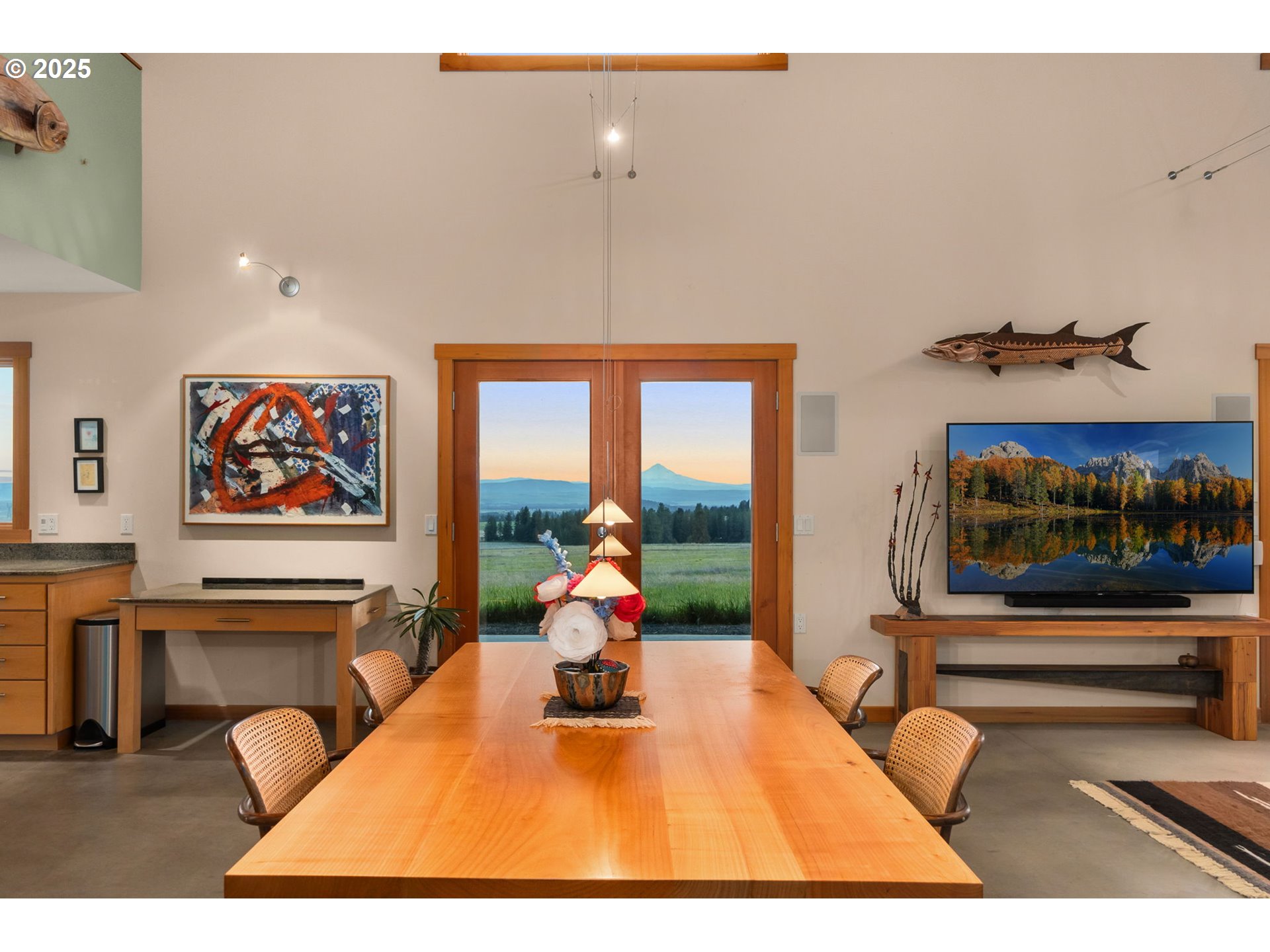 505 Knight Road Goldendale, WA 98620 - Photo 8 of 41 a living room with fireplace furniture and a flat screen tv