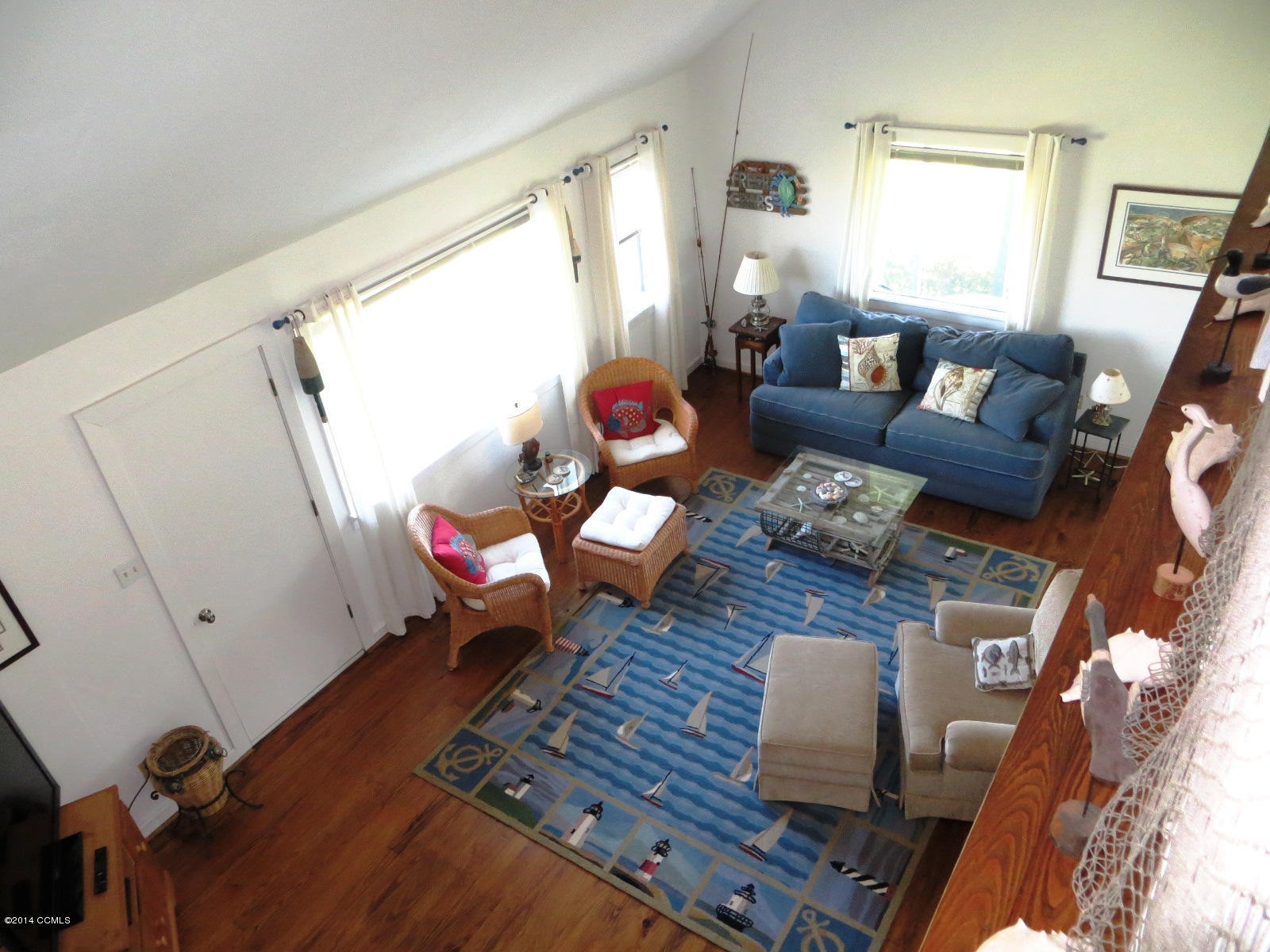 156 Taylor Road Marshallberg, NC 28553 - Photo 11 of 54 Greatroom view from loft