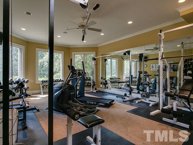 2309 Mt Vernon Church Road Raleigh, NC 27614 - Photo 22 of 25 a view of a room with gym equipment
