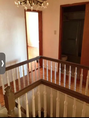 a view of a black gate