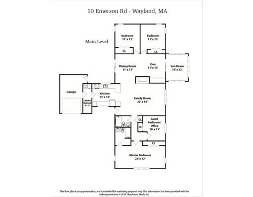 10 Emerson Road Wayland, MA 01778 - Photo 26 of 30 a picture of a floor plan