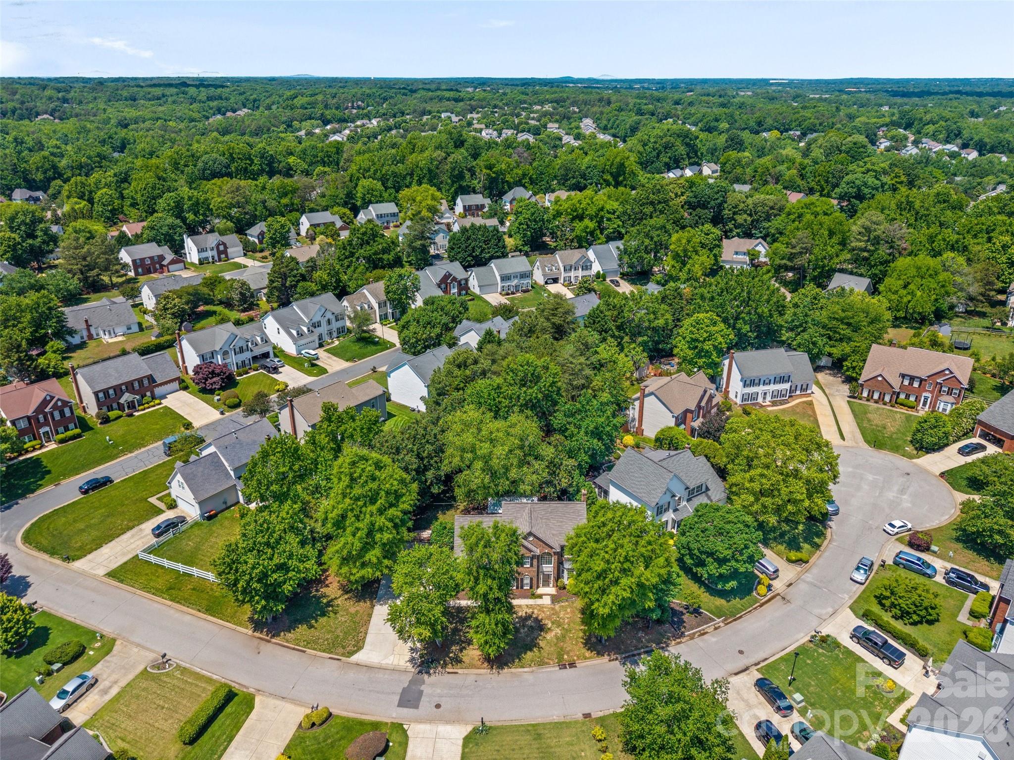 620 East Cheval Drive Fort Mill, SC 29708 - Photo 40 of 48 an aerial view of residential houses with outdoor space