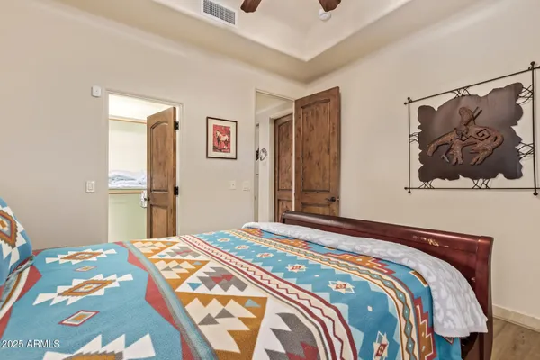 a view of a city with mountains in the background