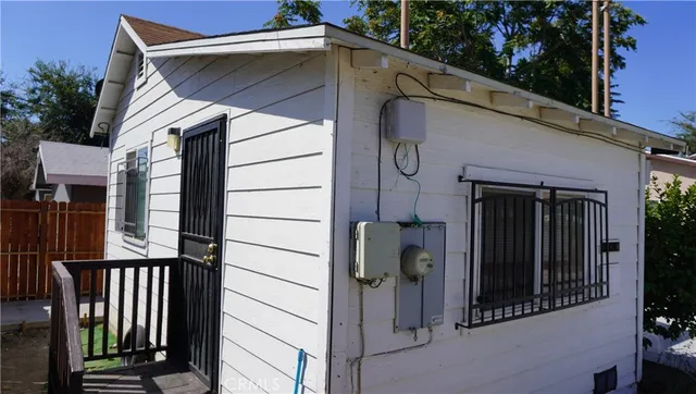 a view of a house with a small porch