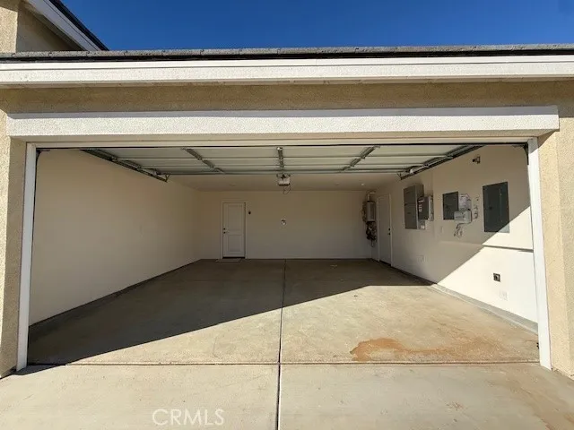 a view of a car garage