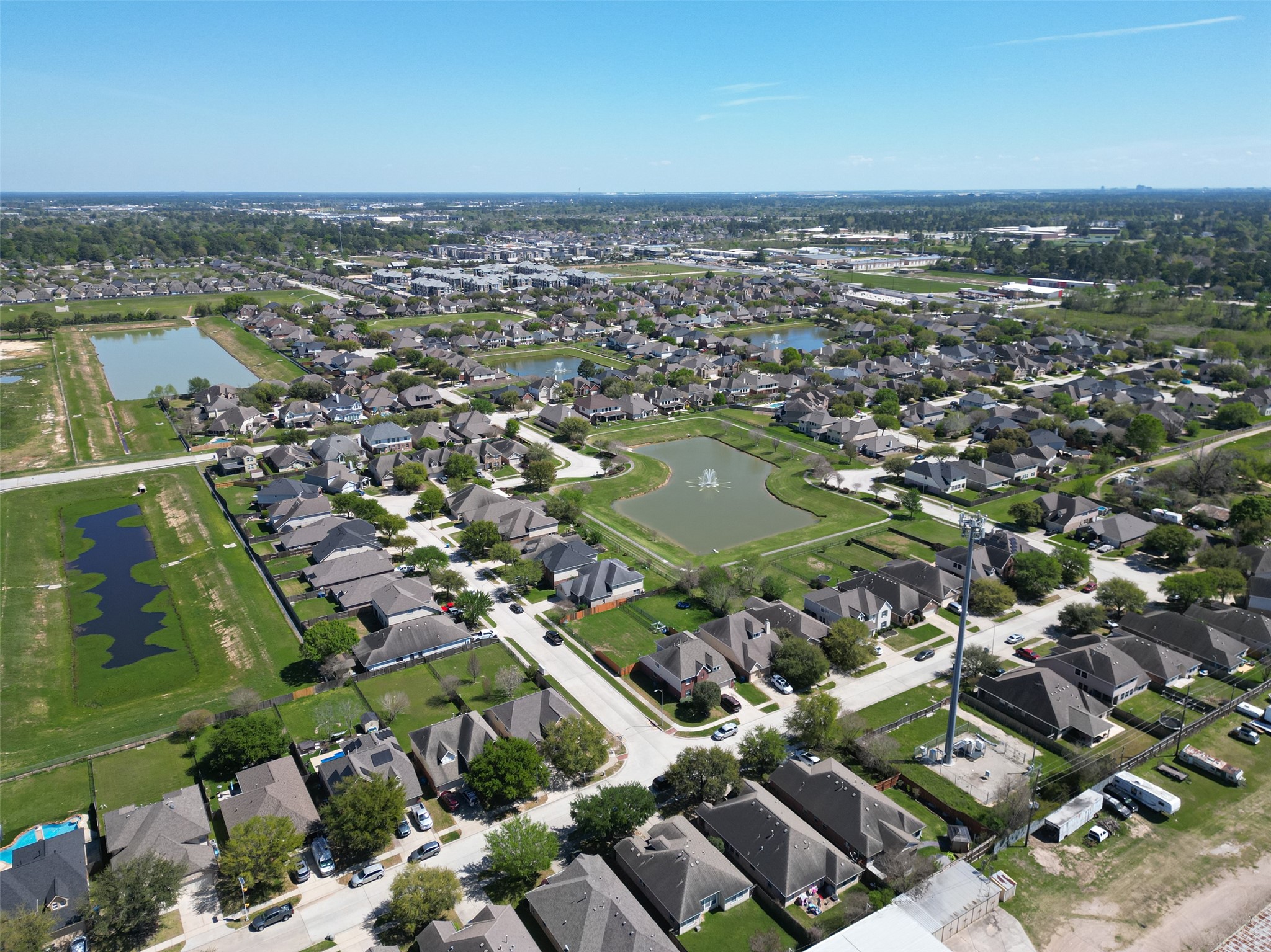 22419 Bridgestone Ridge Drive Spring, TX 77389 - Photo 41 of 48 an aerial view of residential houses with outdoor space