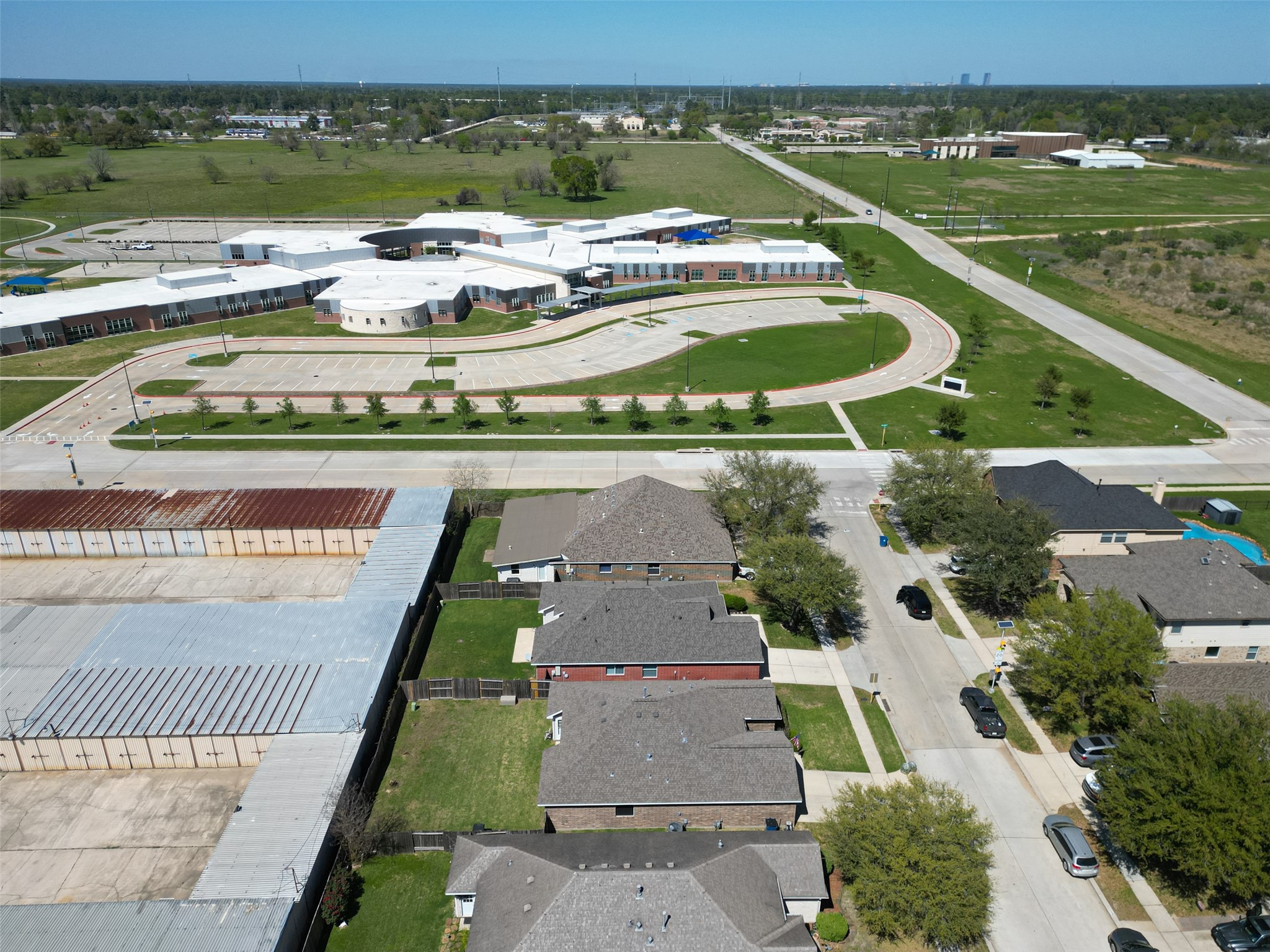 22419 Bridgestone Ridge Drive Spring, TX 77389 - Photo 45 of 48 an aerial view of a house with a ocean view