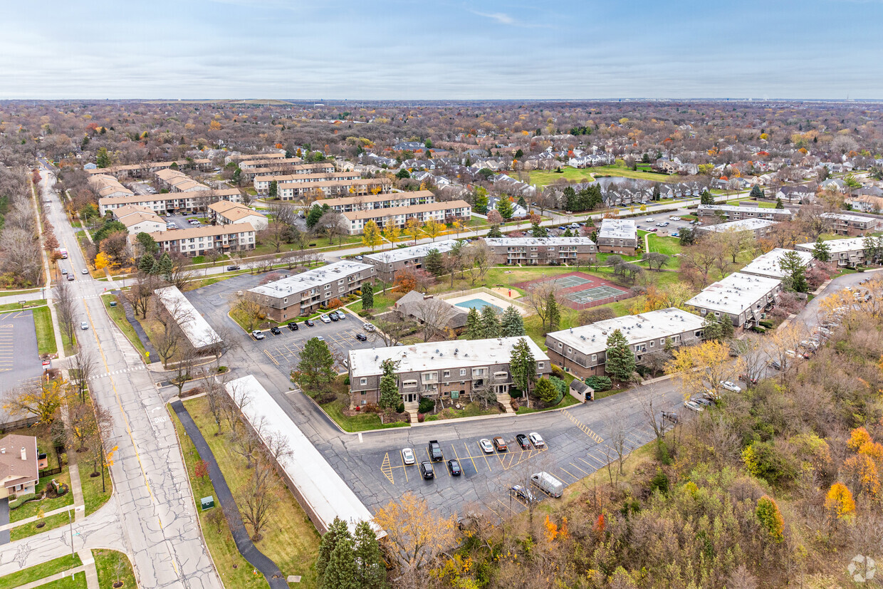 218 East Bailey Road, Unit A Naperville, IL 60565 - Photo 11 of 11 an aerial view of residential houses with outdoor space