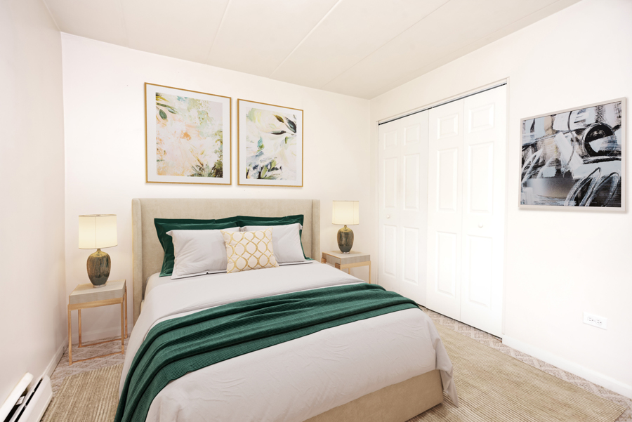 218 East Bailey Road, Unit A Naperville, IL 60565 - Photo 8 of 11 a bedroom with a bed and a window