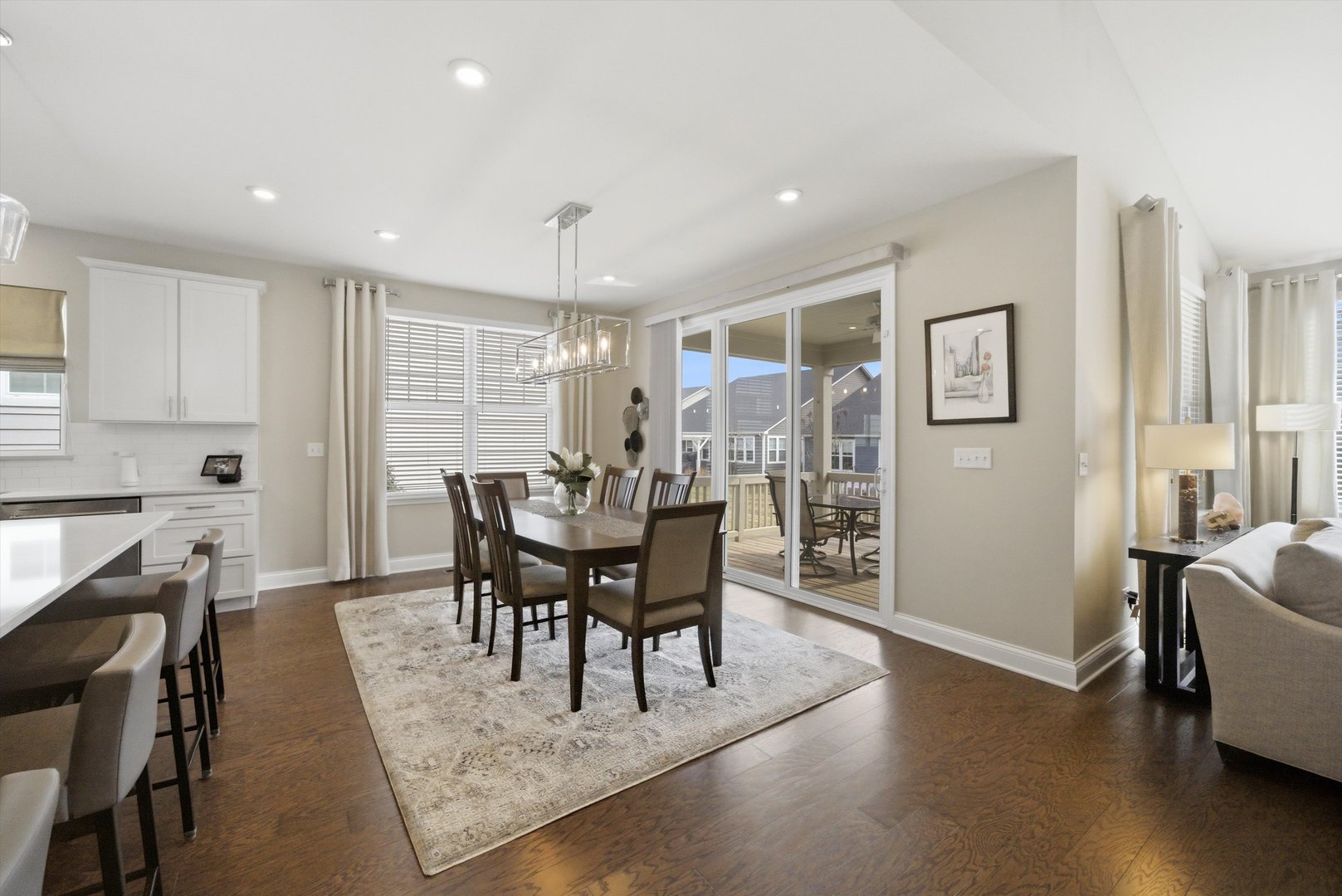 76 Somerset Circle Wheaton, IL 60189 - Photo 19 of 40 a view of a dining room with furniture and wooden floor