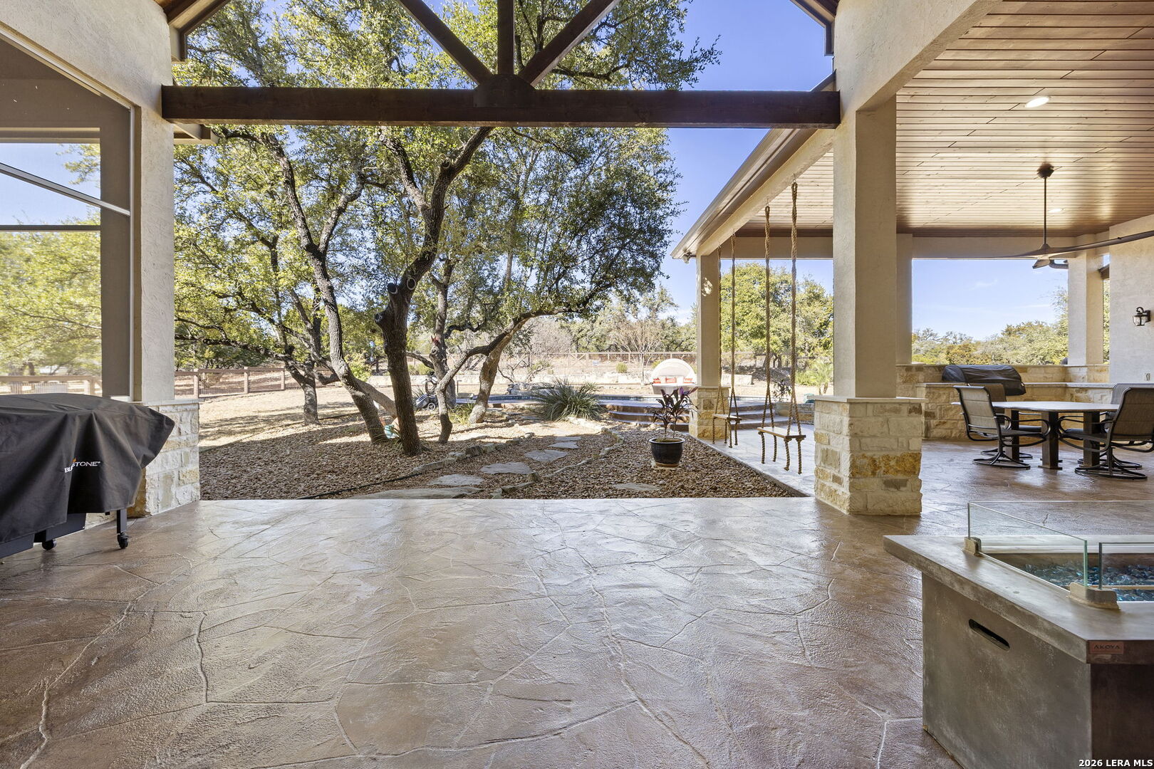 1941 Canyon Spring Branch, TX 78070 - Photo 44 of 86 a view of a living room and floor to ceiling window with an outdoor space