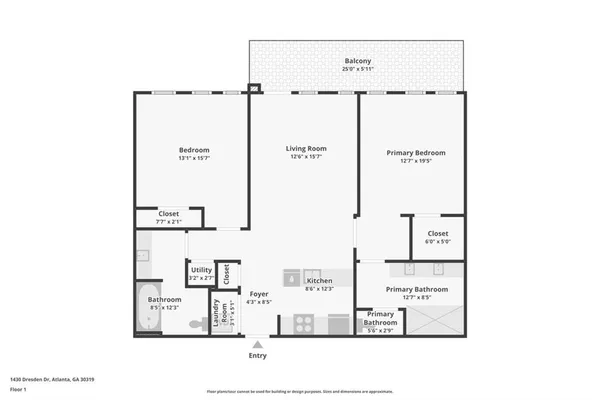 $2,800 | 1430 Dresden Drive Northeast, Unit 225, Brookhaven, GA 30319