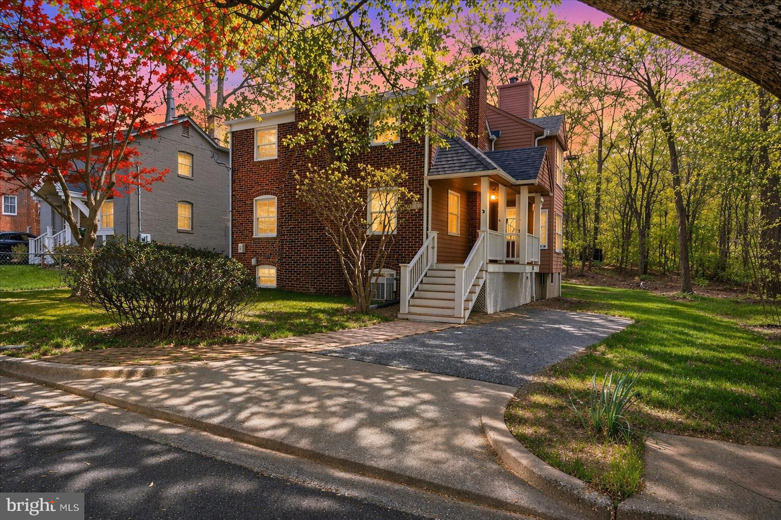 5736 8th Road North Arlington, VA 22205 - Photo 2 of 57 Front of house with driveway and porch