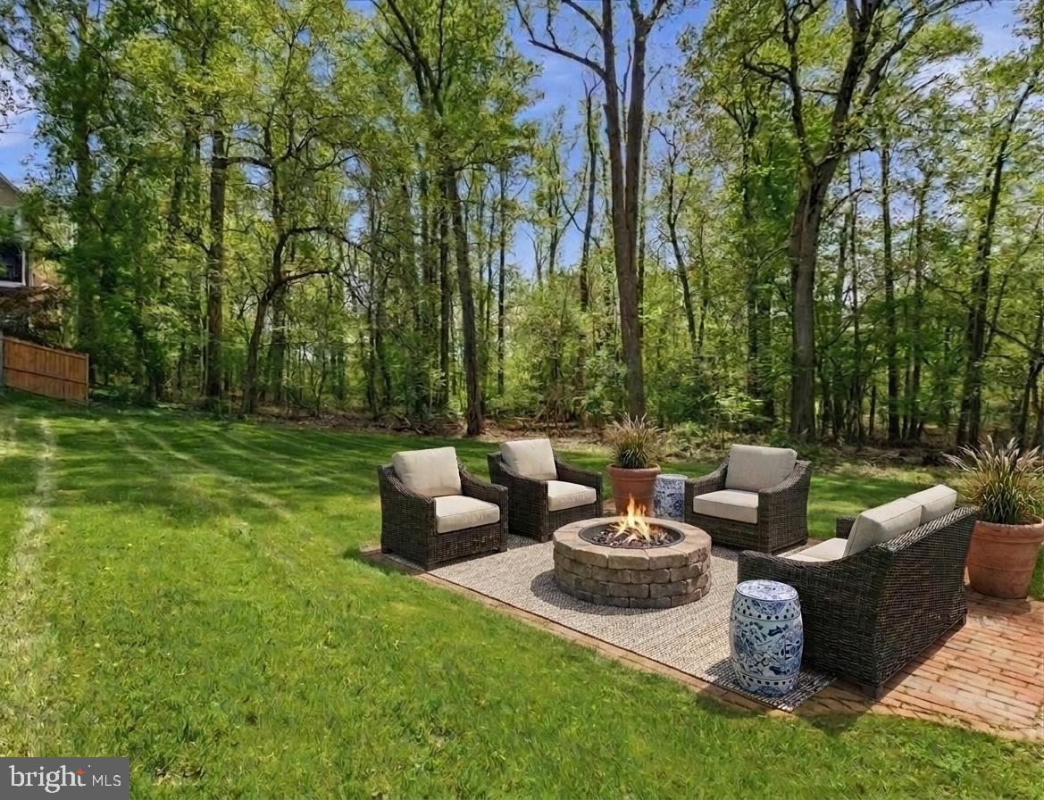 5736 8th Road North Arlington, VA 22205 - Photo 10 of 57 Back Patio (virtually staged with fire pit, etc.)