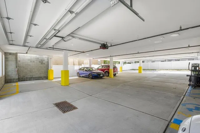 a view of parking garage