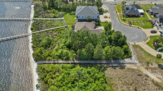 an aerial view of a residential houses