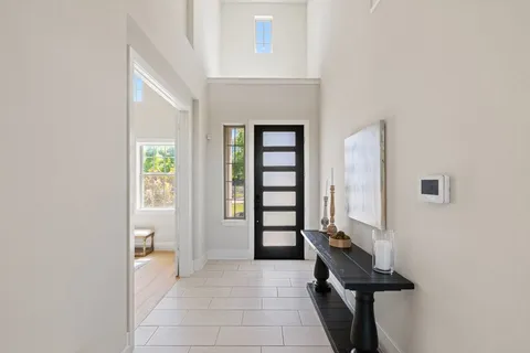 a bathroom with a shower and a tub