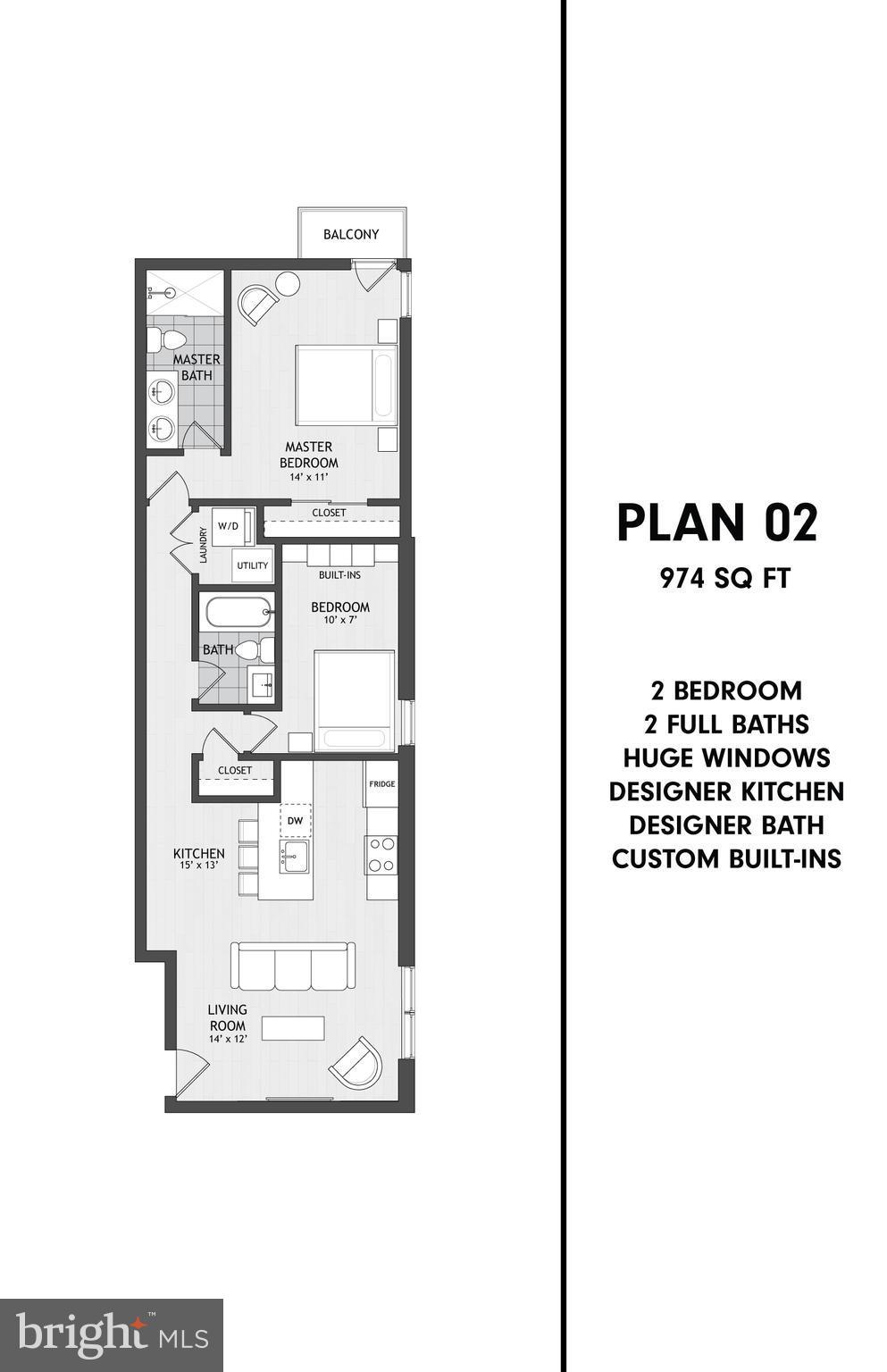 525 Park Road Northwest, Unit 102 Washington, DC 20010 - Photo 11 of 11 Floor plan / layout of actual unit