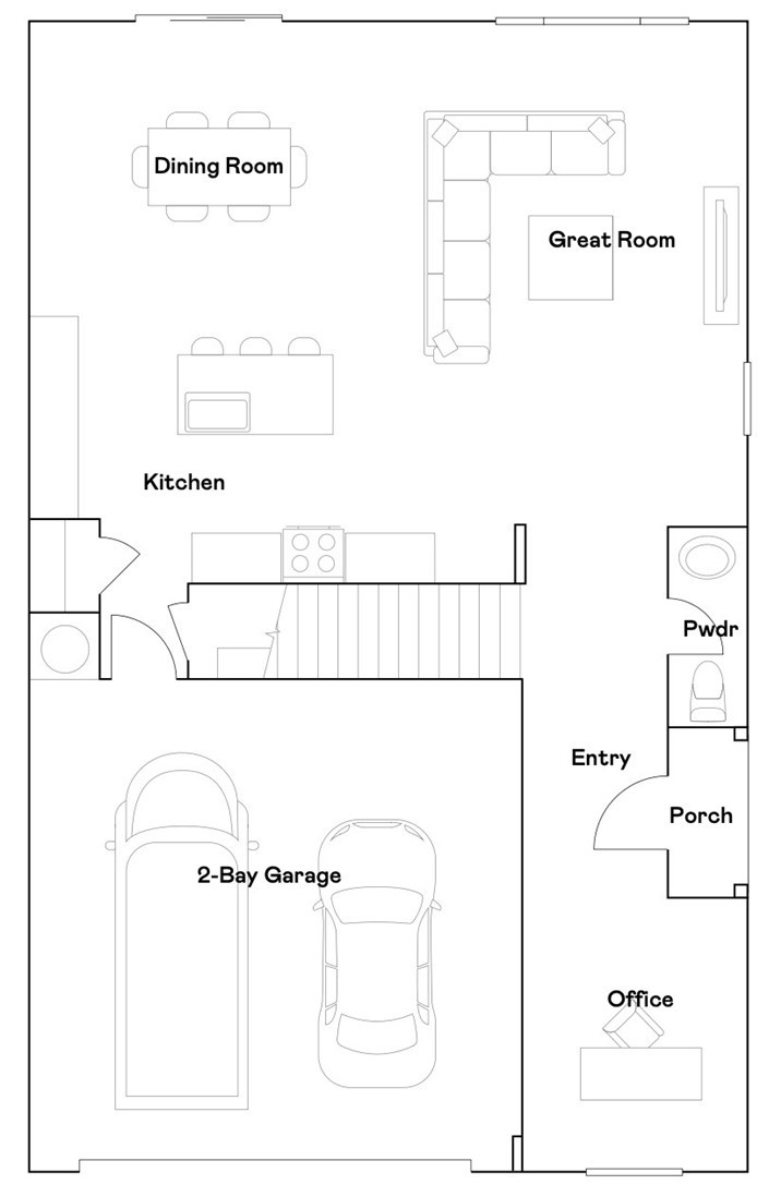 1208 Yeager Avenue Rialto, CA 92376 - Photo 18 of 19 Residence 3 - level 1 floorplan