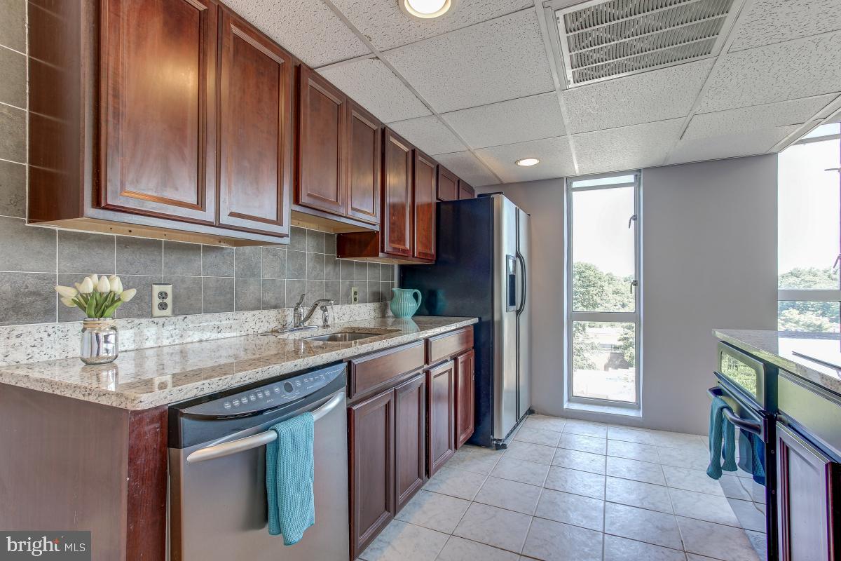 11400 Washington Plaza West, Unit 804 Reston, VA 20190 - Photo 5 of 32 Wood cabinets with SS and Black appliances