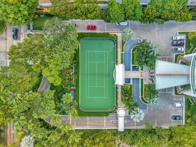 a view of a city with tall buildings