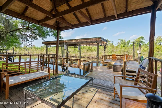 a outdoor space with patio lots of furniture