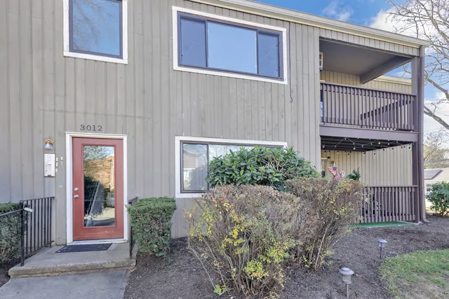 a view of a house with a small porch