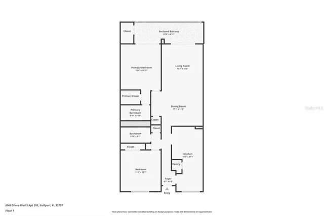 $449,000 | 6060 Shore Boulevard South, Unit 203, Gulfport, FL 33707