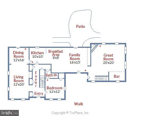 11342 Vale Road Oakton, VA 22124 - Photo 33 of 34 Main Level Floorplan