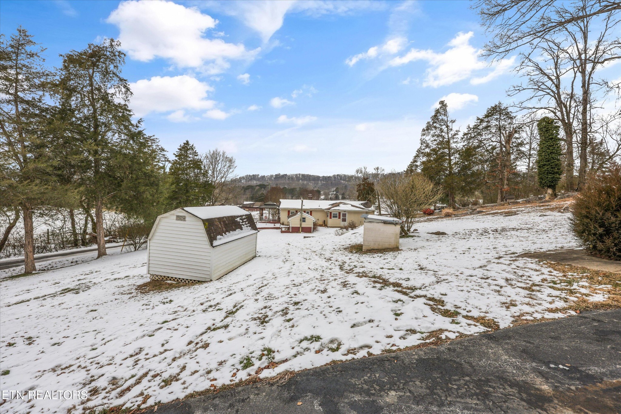 359 East Wolf Valley Road Heiskell, TN 37754 - Photo 36 of 40 a view of a backyard of the house