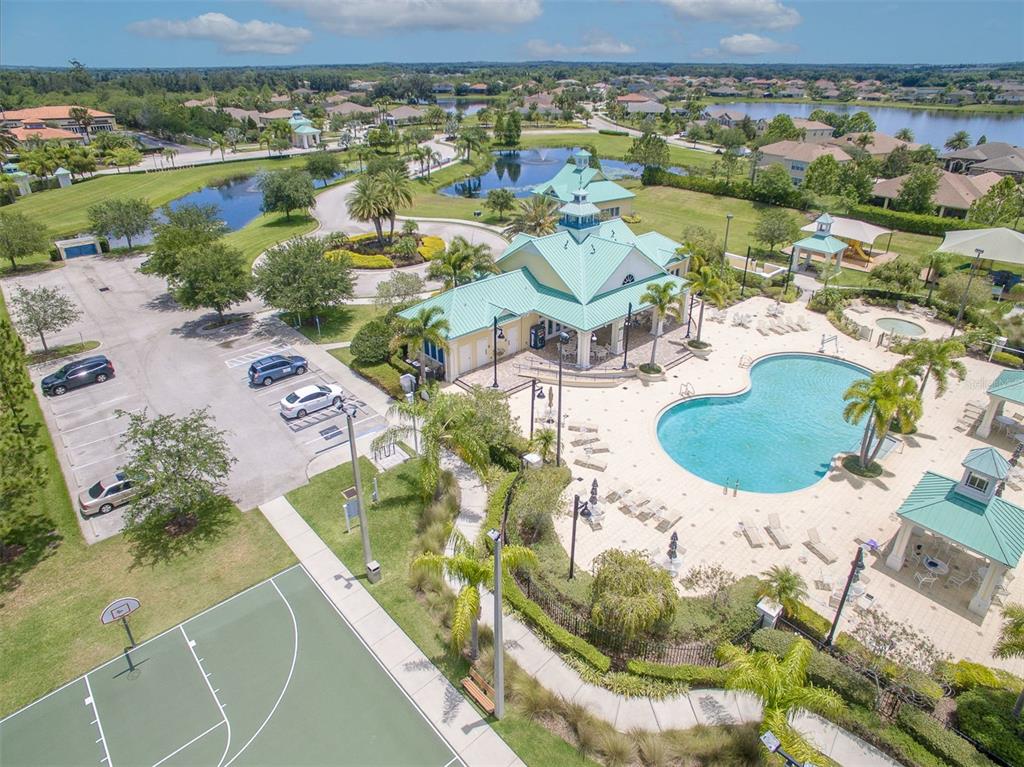 5409 Conch Shell Place Apollo Beach, FL 33572 - Photo 46 of 51 an aerial view of residential houses with outdoor space