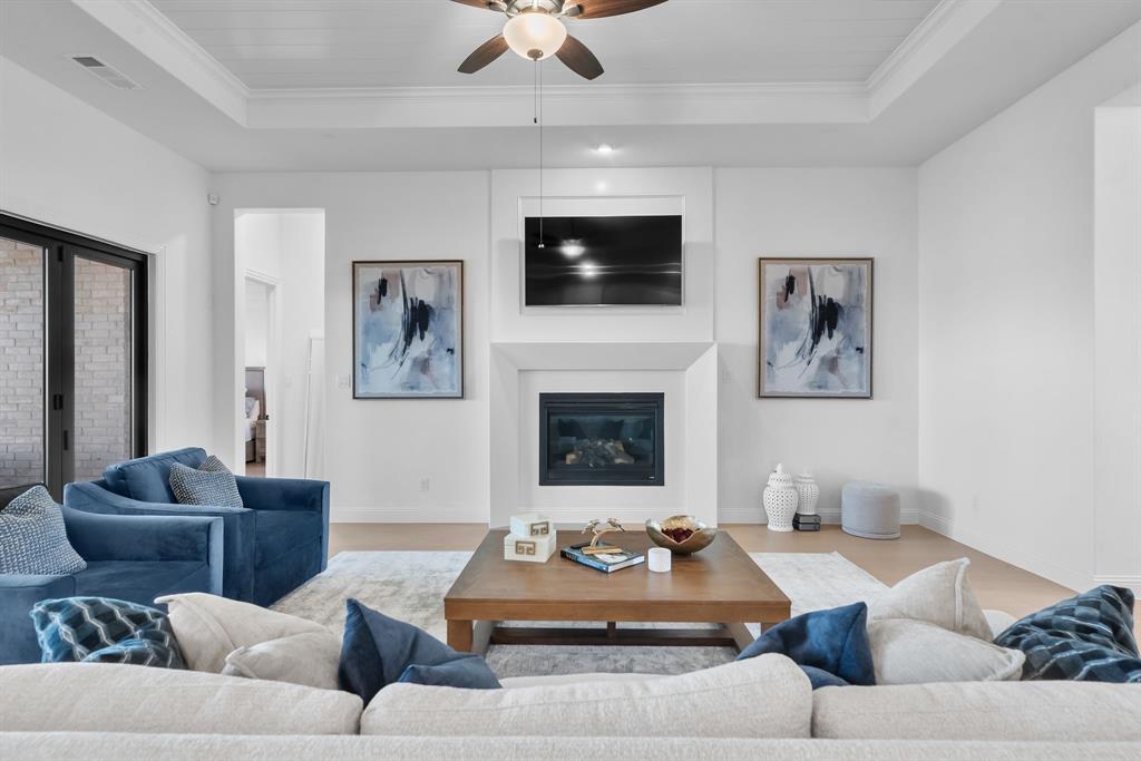 2248 Meander Way Northlake, TX 76247 - Photo 10 of 40 a living room with furniture and a flat screen tv