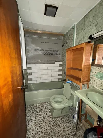 a bathroom with a toilet a sink and a shower