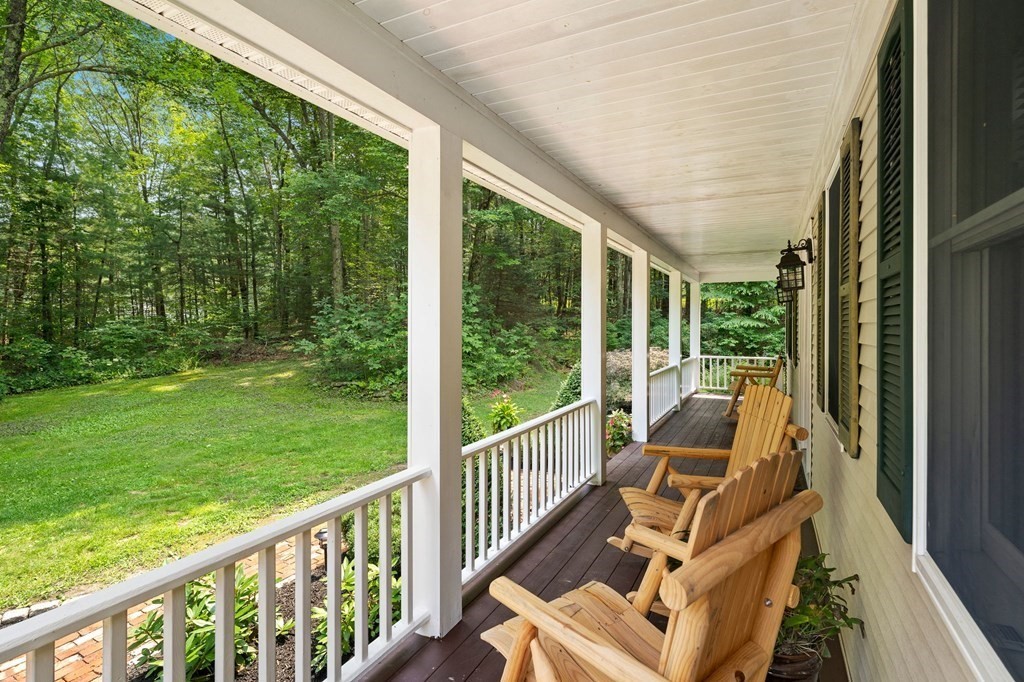 147 Wales Road Monson, MA 01057 - Photo 19 of 41 a view of deck with furniture and garden