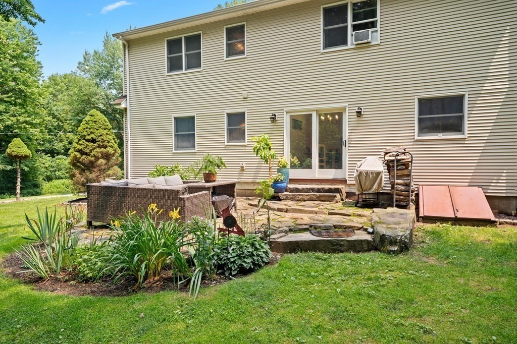 147 Wales Road Monson, MA 01057 - Photo 22 of 41 a backyard of a house with seating space